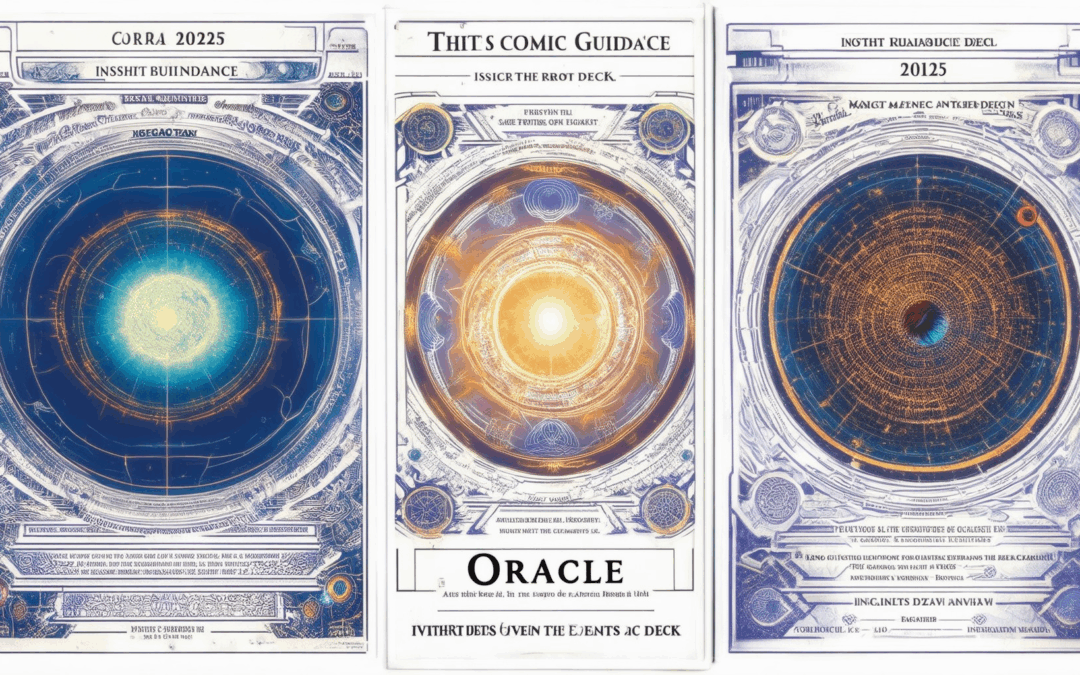 The Rarest Astronomical Events of 2025: Insights from the Cosmic Guidance Oracle Deck